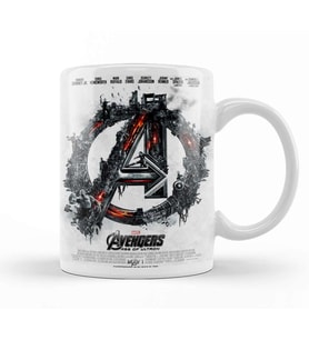 Avengers Flowers Marvel 01 Kupa Bardak Porselen
