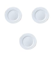 Kullan At Parti Davet Sunum Servis Plastik Sert Mika Tabak - 26 Cm. - Beyaz - 6 Adetlik 3 Paket