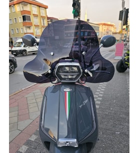 MOTOCAM Arora Mojito 50 Ön Cam 2023-2026 Model 43cm Siyah Renkli 4mm Elcikli APARATSIZ
