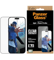 PanzerGlass iPhone 17 Pro Max UWF Şeffaf Cam Ekran Koruyucu (Hizalama Aparatlı)