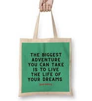 Oprah Winfrey Quotes - Entrepreneurs Motivation İnspiration Success Work Gifts Bez Çanta Uzun Saplı