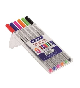 GLOBOX 3176 FİNELİNER KEÇE UÇLU KALEM 0.4mm 6 RENK