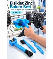 4 Parçalı Bisiklet Zincir Temizleme ve Bakım Seti, Fırçalı