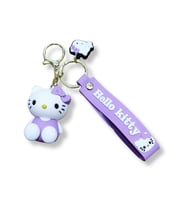 Hello Kitty Purple Edition 3D Figürlü Bilek Kayışlı Anahtarlık - 1 ADET