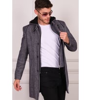 PLT8335 DEWBERRY ERKEK PALTO-DİAGONAL LACİVERT