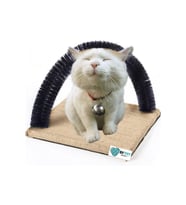 Fırçalı Siyah Kedi Kaşınma , Sürtünme Ve Masaj Tahtası