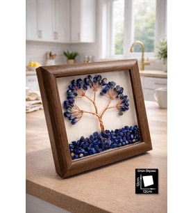 Lapis Taşı Hayat Ağacı Tablosu 12x12mm