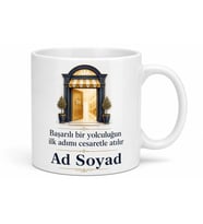 İsme Özel İş Yeri Açılış Hediyesi Baskılı Kupa Bardak Hediyelik