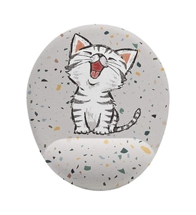 Kedi Bilek Destekli Kaymaz Buruşmaz Kırılmaz Mouse Pad