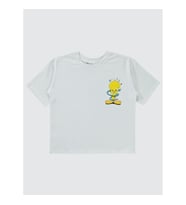 Tweety Kız Çocuk Tişört 10-13 Yaş Beyaz