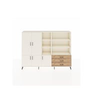 Arges Dolap 11 Raflı 3 Çekmeceli 5 Kapaklı 220x30x163 Aytaşı-Aytaşı/Çam