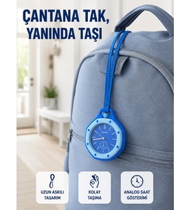 Çanta ve Anahtarlık İçin Askılı Analog Taşınabilir Charm Saat Mi