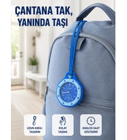 Çanta ve Anahtarlık İçin Askılı Analog Taşınabilir Charm Saat Mi