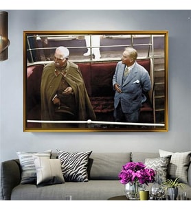 Altın Çerçeveli dekoratif tablo a1934 (Gold)