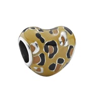 Nur Silver Sarı Kalp Gümüş Charm NUR-BL01246