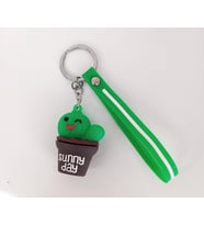 Sevimli Kaktüs Silikon Anahtarlık Çanta Süsü Oyuncak 12251 (Karışık)