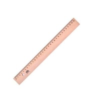Hatas 30Cm Takviyesiz Tahta Cetvel 00035