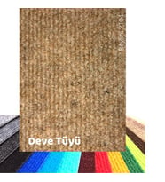 BEYLİNİ Halıfleks Zemin Yer Kaplama 3 mm Kalınlığında Rip Halı Duvardan Duvara Halıflex Organizasyon Davet (Deve Tüyü)
