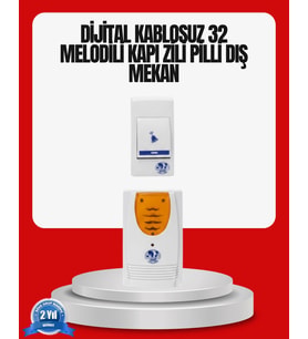 Kolay Kullanımlı Kablosuz Kapı Zili Şık Ve Sade Tasarım