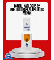 Kolay Kullanımlı Kablosuz Kapı Zili Şık Ve Sade Tasarım