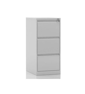 Üç Çekmeceli Metal Kartoteks Askılı Dosya Dolabı Gri Renk