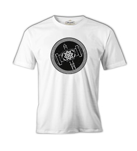 Viking Hammer Logo Beyaz Erkek Tshirt