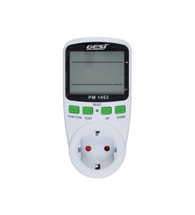 GESİ PM-1453 DİJİTAL WATTMETRE ENERJİ SARFİYAT ÖLÇER TÜKETİM ÖLÇER 220 VOLT 16 AMPER 3680 WATT PRİZ