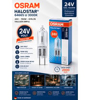 Osram Halostar 64665 U 24V 150W GY6.35 3000K Halojen Ampul