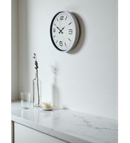 36 Cm Beyaz Modern Dekoratif Duvar Saati (Standart)