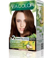 Sea Color Amonyaksız, Vegan, Doğal, Besleyici Kalıcı Saç Boyası%100 Beyaz Kapama (1 Paket 2 X 50 Ml