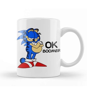 Ok Boomer Sonic Kupa Bardak Porselen
