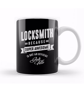 Locksmith Work Job Title Gift 01 Kupa Bardak Porselen