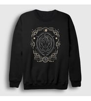 Presmono Unisex Siyah Virgo Zodiac Hediye Başak Burcu Sweatshirt 530288tt