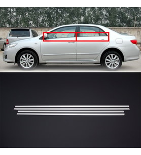 Toyota Corolla Cam Çitası Kromu Nikelajı 2007-2012