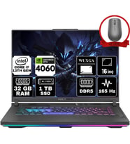 Asus Rog Strix G16 Intel Core I7 13650HX 32GB 1tb SSD RTX4060/8GB 165Hz Windows 11 Pro 16" Wuxga Taşınabilir Bilgisayar G614JV-N3452-A78