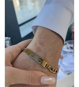 kişiye özel göz baskılı özel kutulu erkek künye