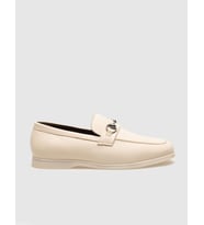 Hakiki Deri Bej Tokalı Erkek Loafer