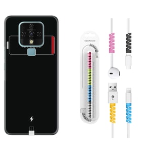 Tecno Camon 16 18P Pova 3 Pova Neo Kılıf Kablo Koruma Spiral Silikon My Love 1402