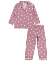 Civil Girls Yıldızlı 2-5 Yaş Pijama Takımı - Pembe