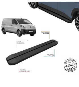 CITROEN JUMPY ! UZUN ! ŞASE 2017 2018 2019 2020 2021 2022 2023 2024 2025 2026 SLN SİYAH YAN BASAMAK