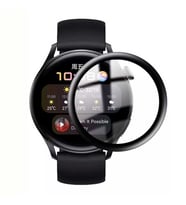 Huawei Watch 3 Full Ekran Nano Saat Koruyucu (Siyah)