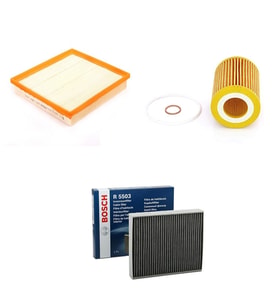 Bosch Filtre Bakım Seti BMW 1 SERİSİ F20 F21 116 i Benzinli 2011-2019 Hava + Yağ F. + Polen Filtre Bosch