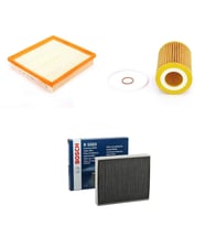 Bosch Filtre Bakım Seti BMW 1 SERİSİ F20 F21 116 i Benzinli 2011-2019 Hava + Yağ F. + Polen Filtre Bosch