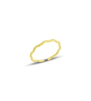Gümüş altın yaldızlı ayarlamalı ince burgu yüzük SGTL11684GOLD (Rose)