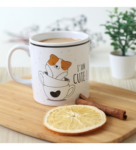 Keramika Cute Cat Silindir Kupa 10 Cm