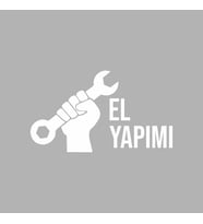 El Yapımı Araba Sticker siyah 16x10 CM (Beyaz)