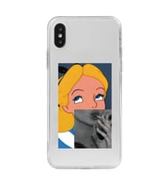 Iphone X ve XS Uyumlu Alice Tasarımlı Şeffaf Telefon Kılıfı