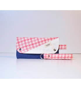 Pembe Şanel Kazayağı Denim Detaylı Cüzdan Veya Portföy Çanta