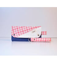 Pembe Şanel Kazayağı Denim Detaylı Cüzdan Veya Portföy Çanta