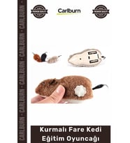 #Petshop İnteraktif Hareketli Mekanik Avcılık İçgüdü Geliştiren Kurmalı Fare Kedi Eğitim Oyuncağı